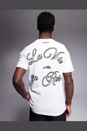 Sixth June – T-Shirt in mit französischem Rückenmotiv
