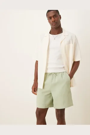 ASOS – Mittellange Shorts in mit Waffelstruktur