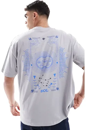 ASOS – Oversize-T-Shirt in mit Himmelskörper-Print