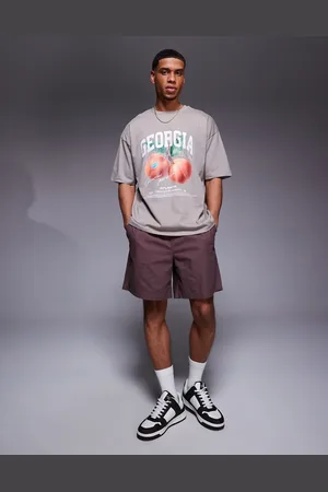 ASOS – Oversize-T-Shirt in mit Pfirsich-Grafik