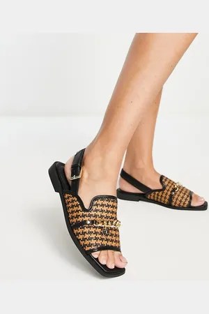 River Island – Slingback-Sandalen in mit offener Zehenpartie