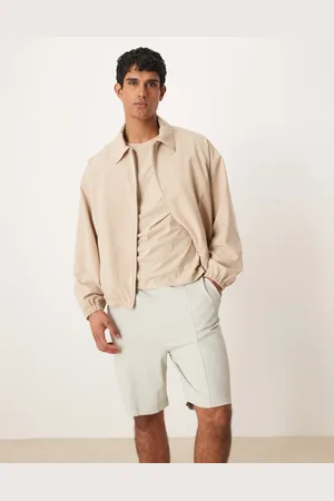 ASOS – Schmal geschnittene Shorts aus Piqué in