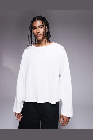 ASOS – Schweres Boxy Fit Oversize-T-Shirt in mit weitem Ausschnitt