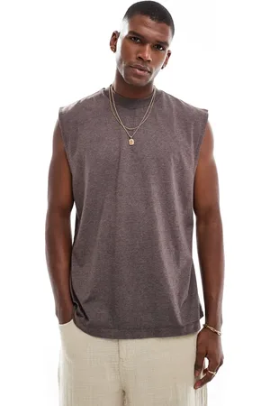 ASOS – Oversize-Tanktop in überfärbtem meliertem