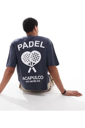 ASOS – Kastiges Oversize-T-Shirt in mit „Padel“-Grafikprint
