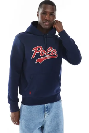 Ralph Lauren – Kapuzenpullover in mit Collage-Logo aus Frottee