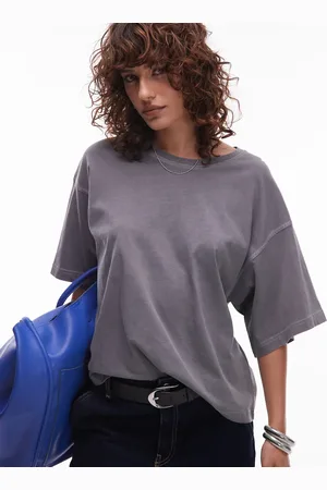 ARKET – Kastiges T-Shirt in verwaschenem Grau