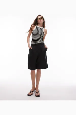 ARKET – Leinen-Bermudashorts in mit elegantem Bund