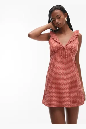 Rhythm – Lola – Kariertes Minikleid in mit Rüschen