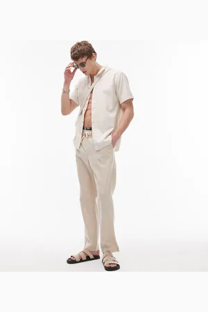 Rhythm – Jam-Hose aus Leinen in Creme