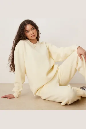 Gina Tricot – Mix and Match – Locker geschnittenes Sweatshirt in Buttermilch-Sorbet