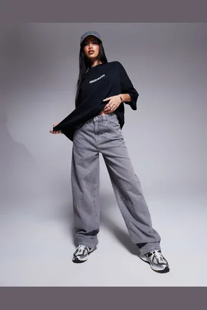 ASOS Weekend Collective – Weit geschnittene Barrel-Jeans in verwaschenem