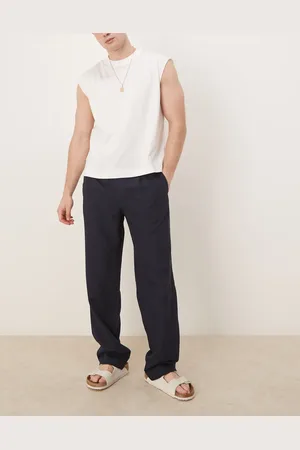 MANGO – Hose aus Leinenmix in mit geradem Schnitt