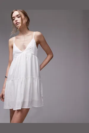 Rhythm – Klassisches, gestuftes Mini-Strandkleid in