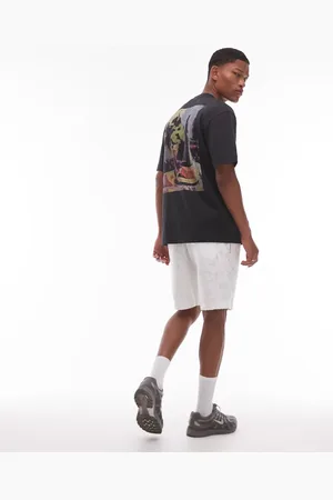 Topman – Oversize-T-Shirt in mit Wein-und-Käse-Print auf Vorder- und Rückseite