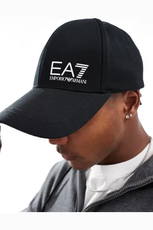 EA7 – Schwarze Kappe mit Logo