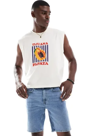 Only & Sons – Hellblaue Jeansshorts in normaler Passform