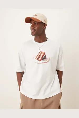 ASOS – Kastiges Oversize-T-Shirt in mit Food-Print