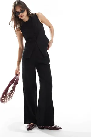 New Look – Hose aus Leinen in mit weitem Bein, Kombiteil
