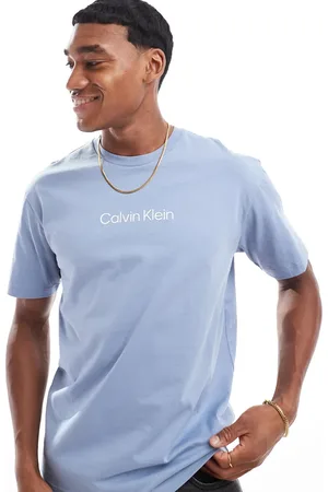 Calvin Klein – Hero Comfort – T-Shirt in Hellblau mit Logo