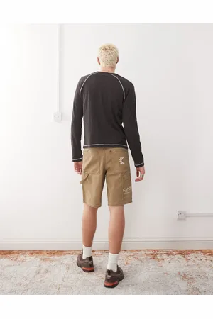 Karl Kani – OG – Carpenter-Shorts in verwaschenem Braun