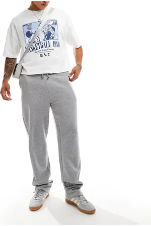 ASOS – Essential – Jogginghose in meliert mit geradem Bein