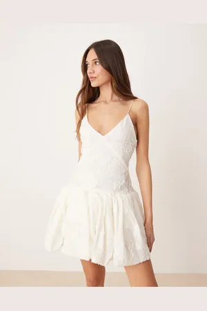 MANGO – Capsule – Besticktes Minikleid in mit Ballonsaum