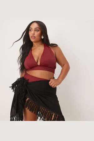 ASOS ASOS DESIGN Curve – Strand-Sarong in mit Fransen