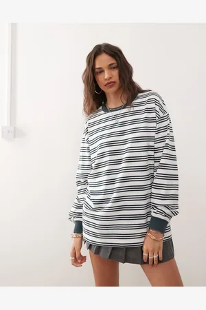 COLLUSION – Langärmliges, gestreiftes T-Shirt