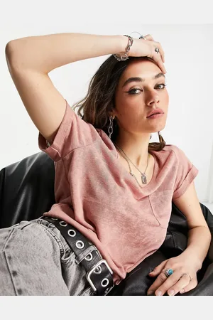 Object – T-Shirt mit V-Ausschnitt in