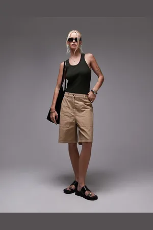ARKET – Utility-Bermudashorts aus Baumwolle in Beige
