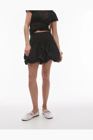 Topshop ‑ Bubble – Gestufter Minirock in aus Taft