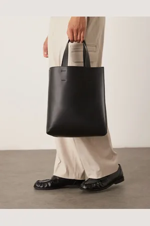 ASOS – Kunstleder-Tragetasche in mit Umhängeriemen
