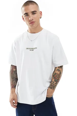 JACK & JONES – Kastiges Oversize-T-Shirt in mit „Originals“-Logo