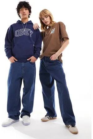Obey – Bigwig – Weite Unisex-Skater-Jeans in