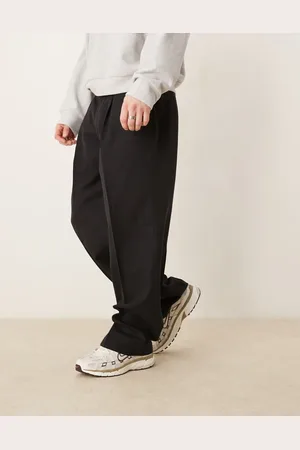 ASOS – Elegante Hose in mit weitem Bein, elastischem Bund und Kellerfalten