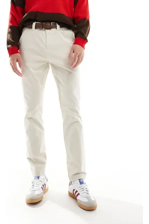 Tommy Hilfiger – Chinohose mit schmalem Schnitt in Weiß