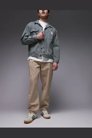 Topman – Essential – Hose in verwaschenem Steinbeige