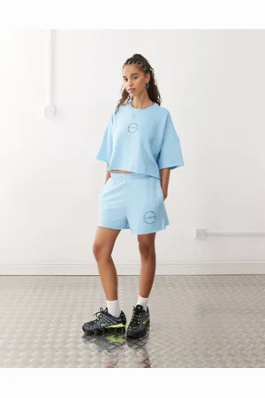 Noisy May – Sweat-Shorts in Hellblau, Kombiteil