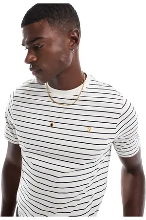Farah – Oakland – Baumwoll-T-Shirt in gestreiftem