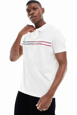 Tommy Hilfiger – tjm – Poloshirt in mit schmalem Logo über der Brust