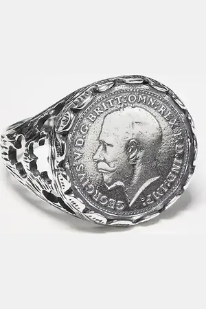 ASOS – Silberfarbener Siegelring aus Sterlingsilber