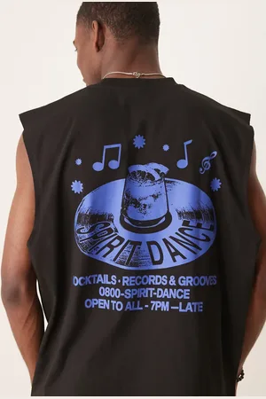ASOS – Oversize-Tanktop in mit Musik-Grafikprint