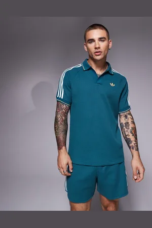 adidas – Waffel-Polohemd in