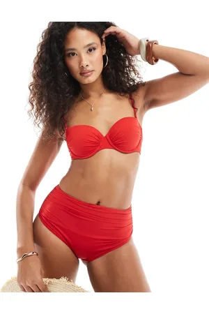 Lindex – Sara – Formende Bikinihose in mit hohem Bund