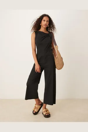 MANGO – Gewebter Jumpsuit in mit geknotetem Schulterdetail