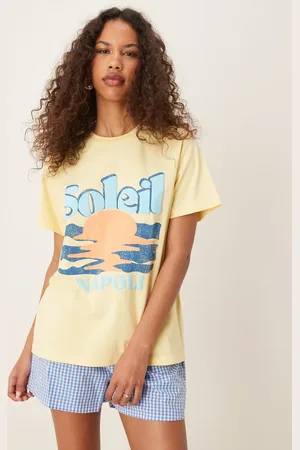 ASOS – Regular Fit T-Shirt in mit „Soleil“-Sonnen-Print