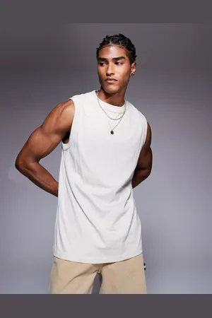 ASOS – Tanktop in Steinbeige mit Rundhalsausschnitt