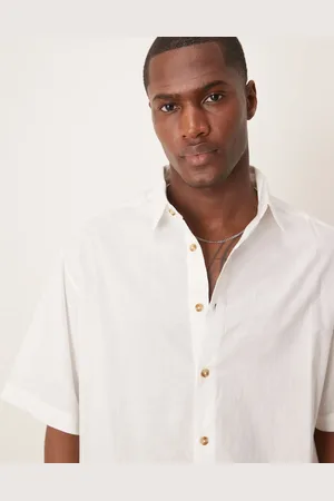 ASOS – Kastiges Oversize-Hemd in Leinenoptik in