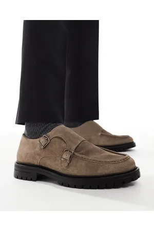 ASOS – Monk-Schuhe in Schwarz mit Profilsohle
